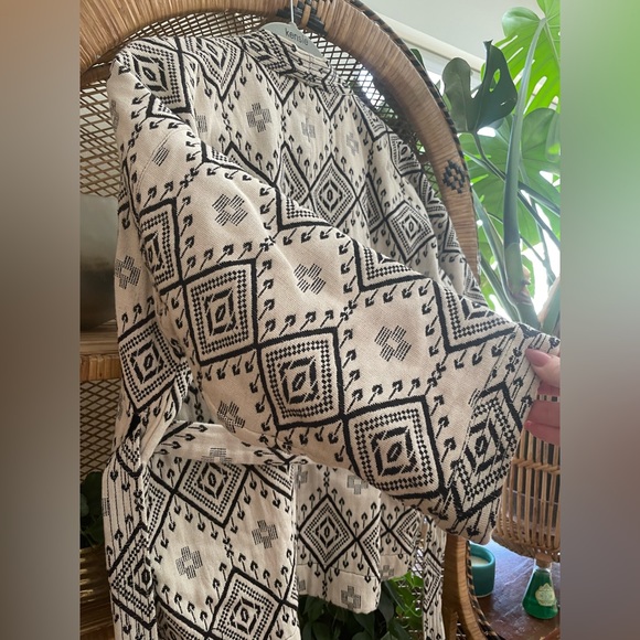 MADEWELL Arrowhead Jacquard Kimono Wrap Jacket - Medium - Picture 9 of 11